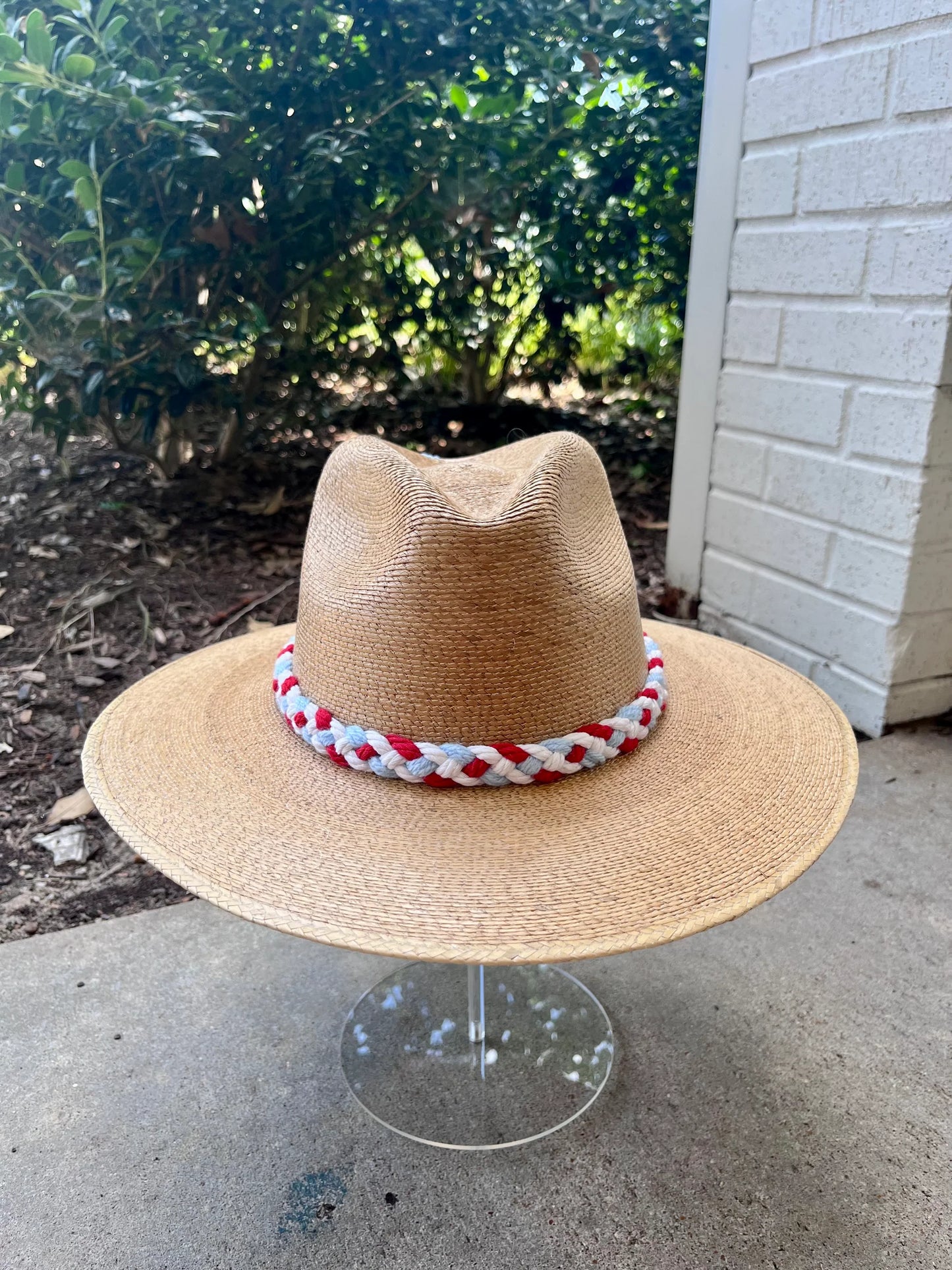 Natural Palm Ole Miss Straw Hat