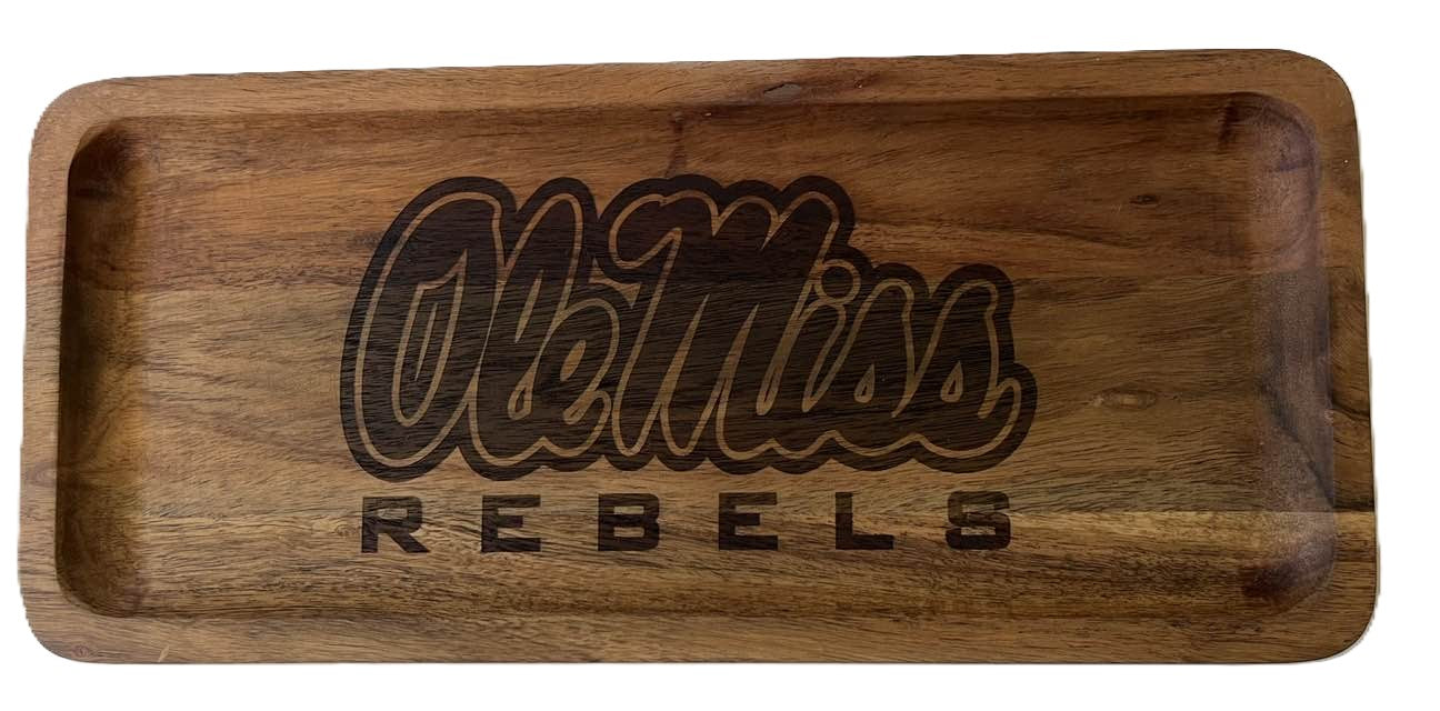 Ole Miss Wood Tray