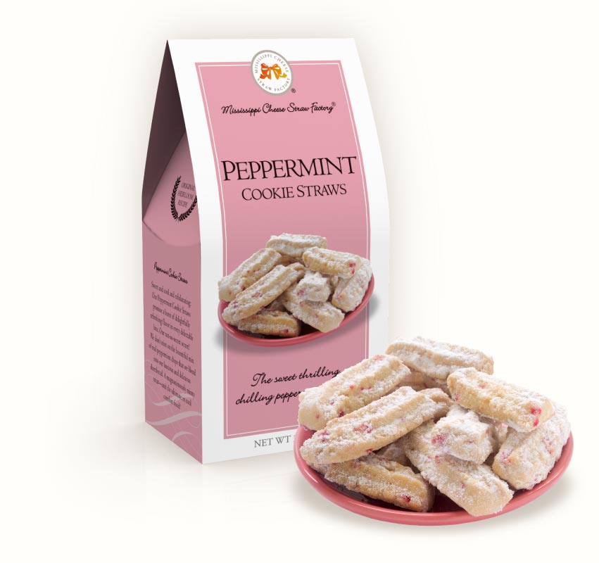 Mississippi Cheese Straw Factory Peppermint Cookie Straws