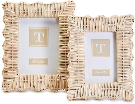 Wicker Photo Frames (2 colors and sizes)