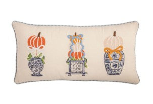 Lumbar Pumpkin Topiary Pillow