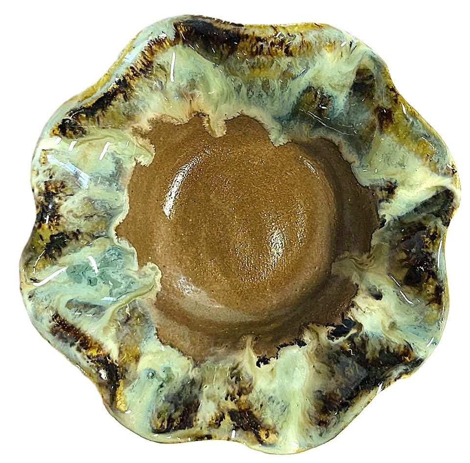 Wavy Dippers Pottery Bowls ( 4 glazes )