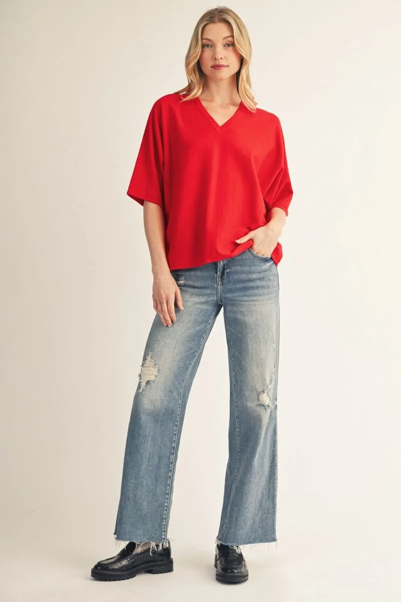 Rebecca Red Sweater
