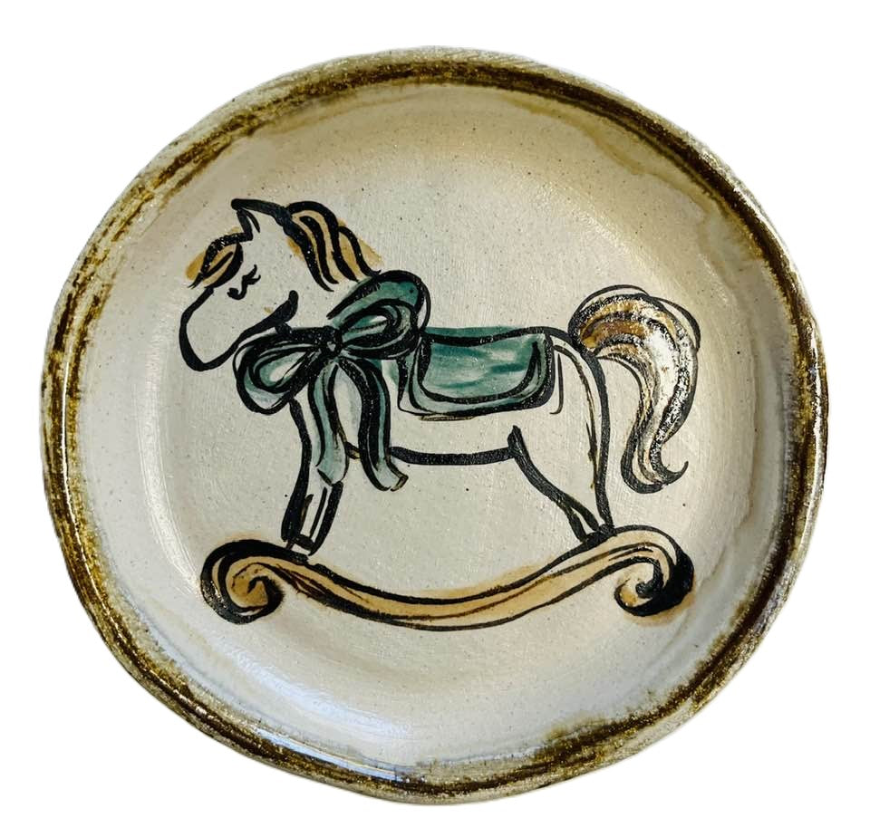 Rocking Horse Dish ( Pink or Blue )