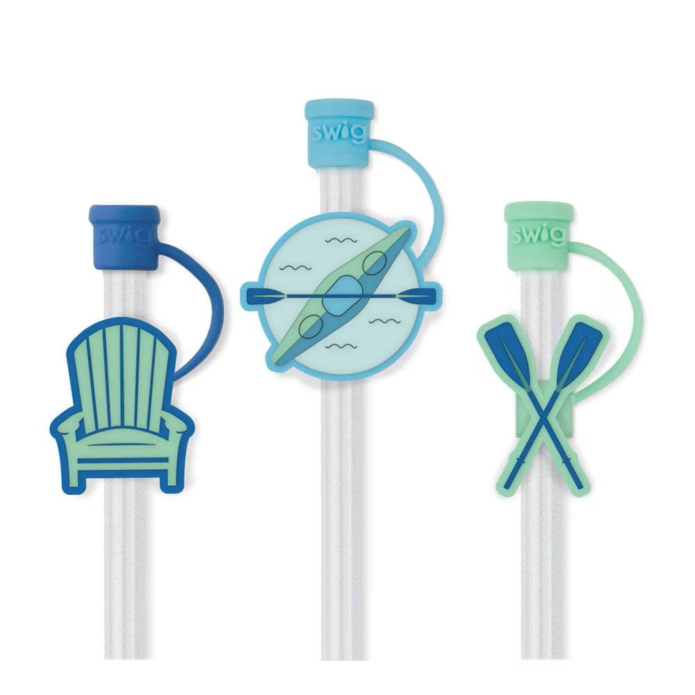 Errbody at the Lake Straw Topper Set