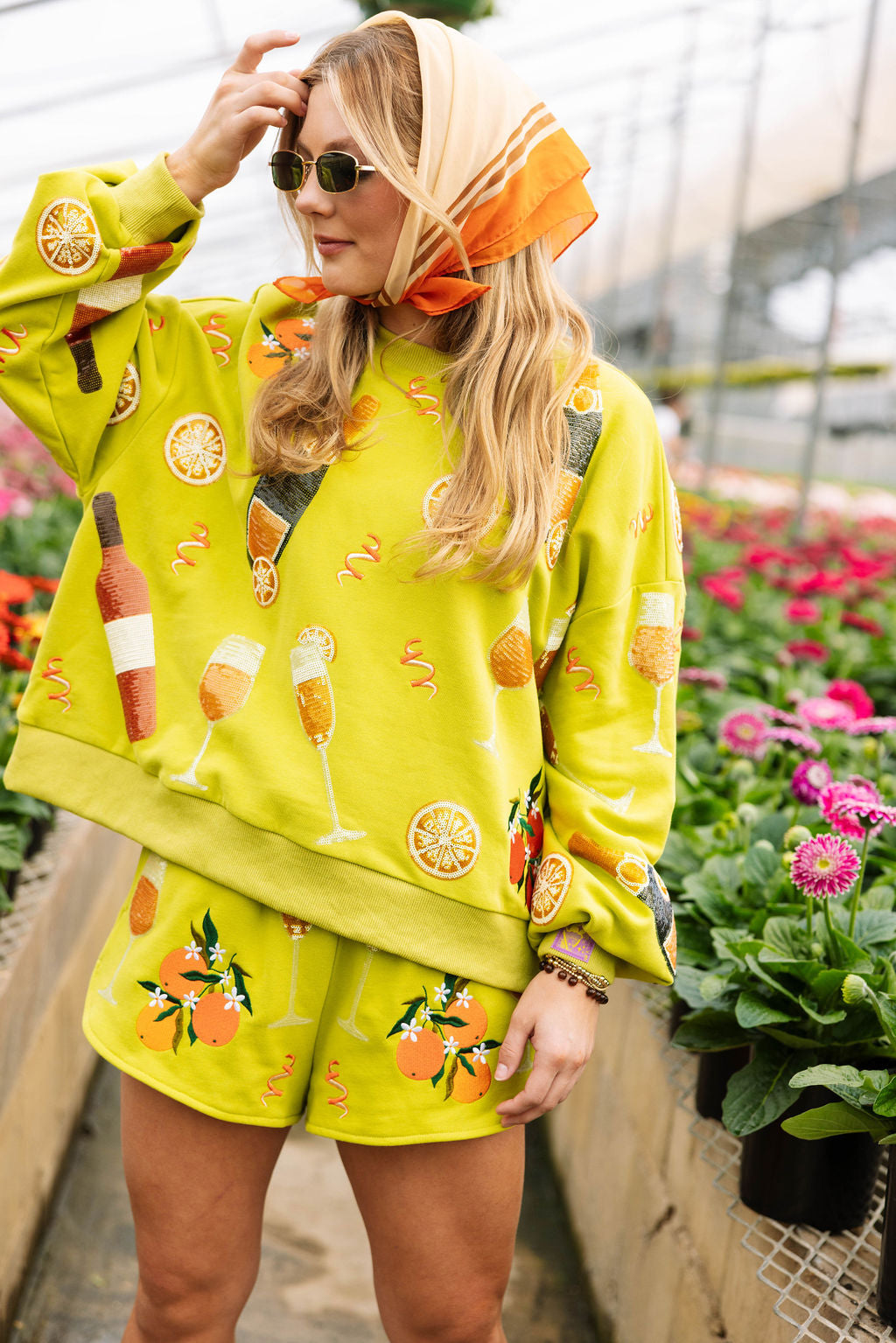 Queen of Sparkles Mimosa Sweatshirt