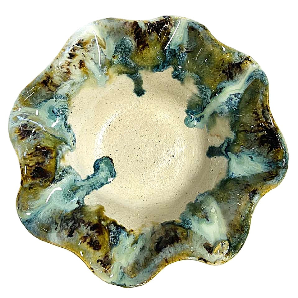 Wavy Dippers Pottery Bowls ( 4 glazes )