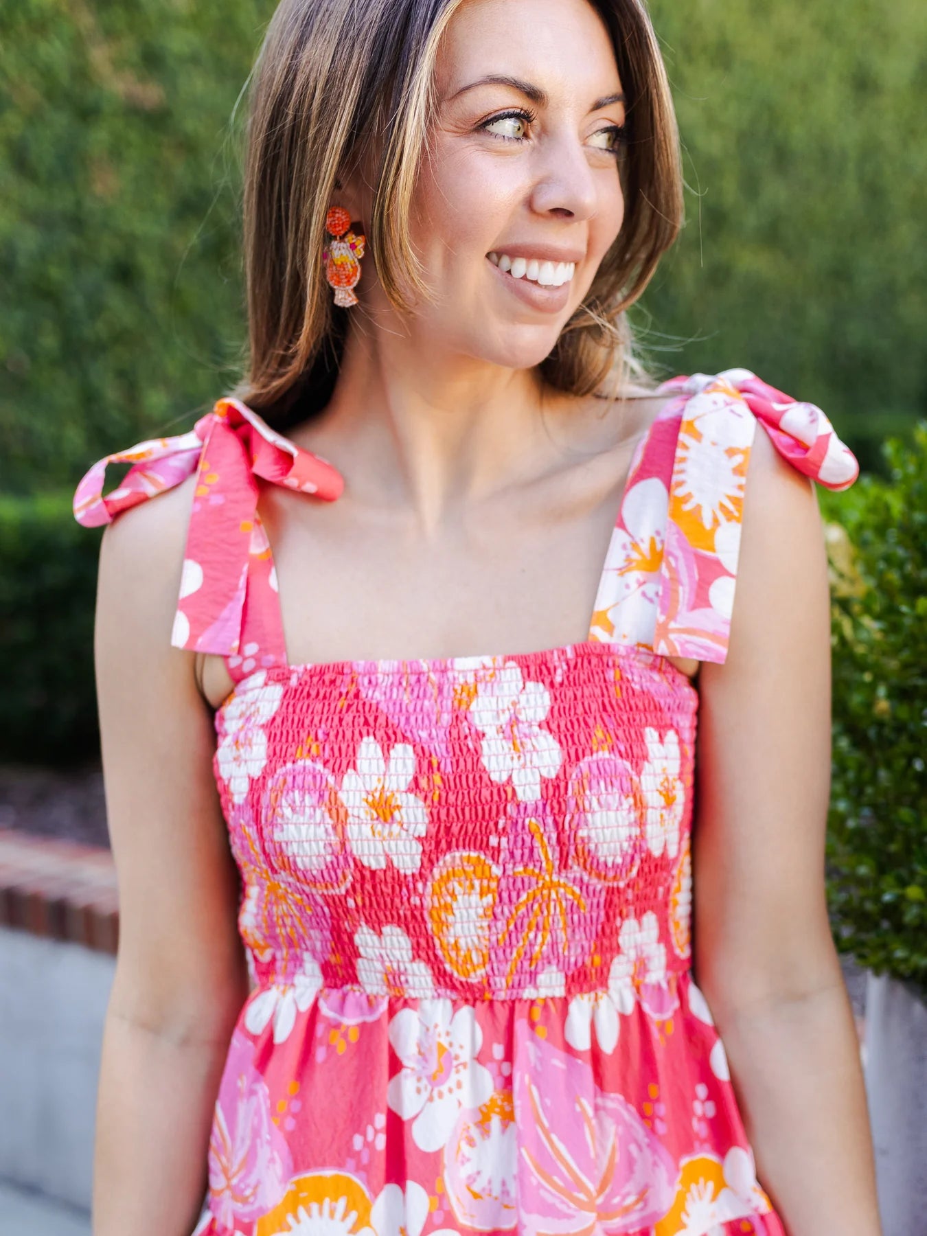 Salem Dress | Kiwi Bloom Coral