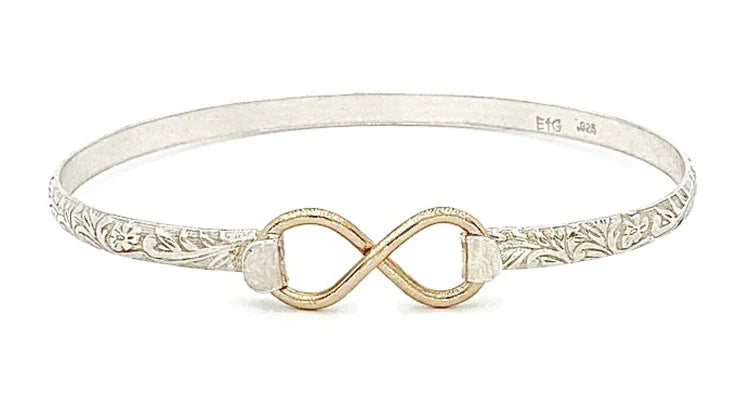 Earth Grace Silver Infinity Bracelet - 1018
