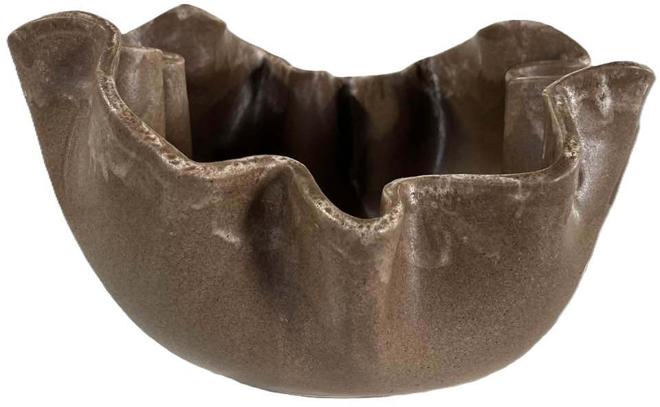 Small Free Form Ruffle Salad Bowl