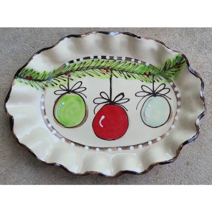 Heartfelt Traditions Small Oval Tray (Ornaments)