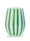 Celebration Striped Stemless Wine Glasses