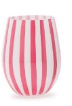 Celebration Striped Stemless Wine Glasses
