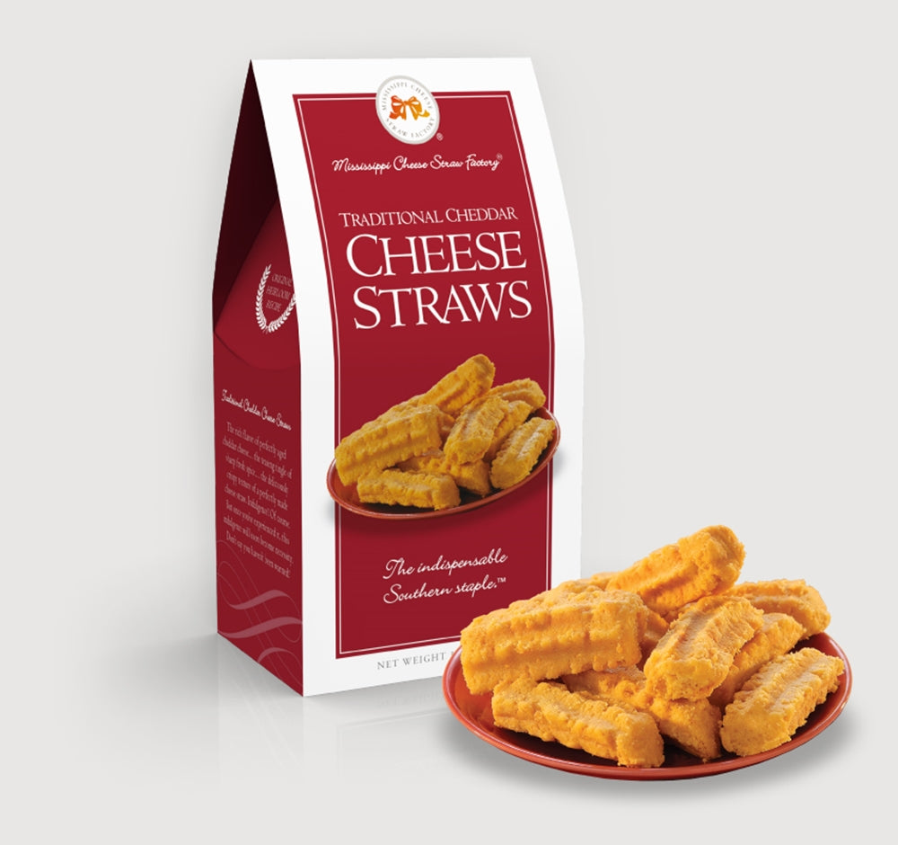 Mississippi Cheese Straw Factory Traditional Cheddar Cheese Straws 3.5 oz. Cartons