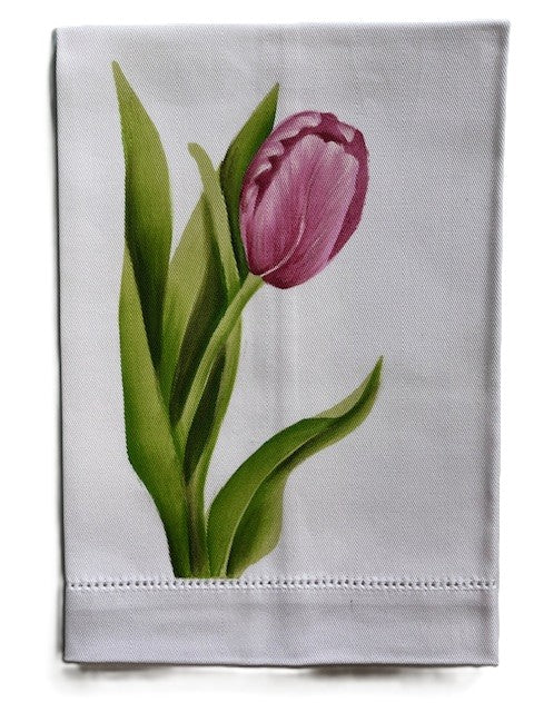 Hand-Painted Spring Floral Tea Towels (Assorted Styles)