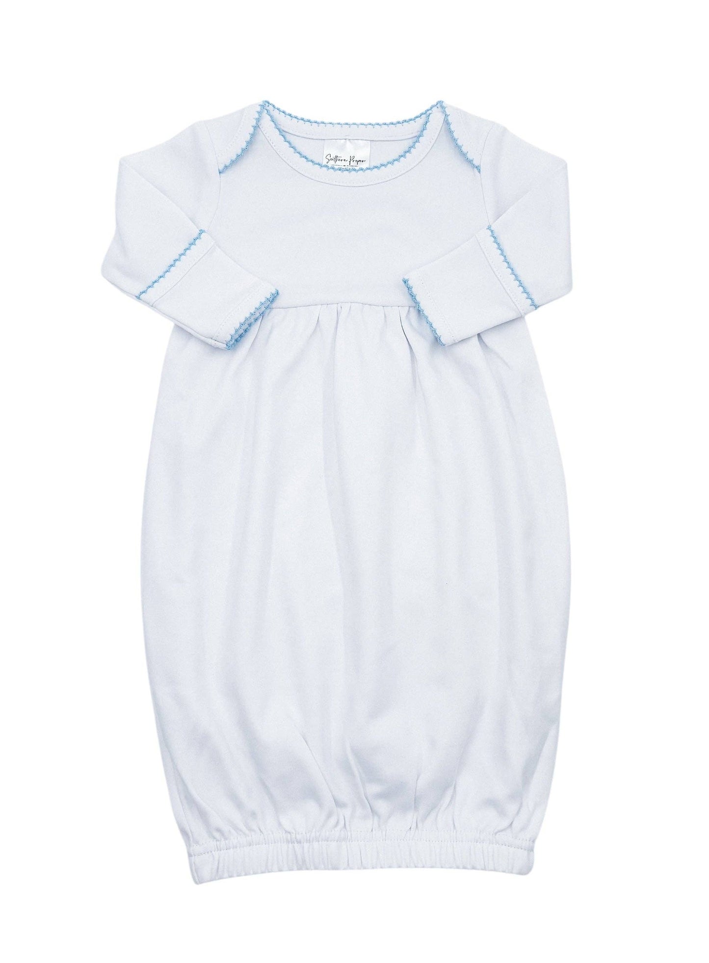 Newborn Baby Gowns - Picot Trim