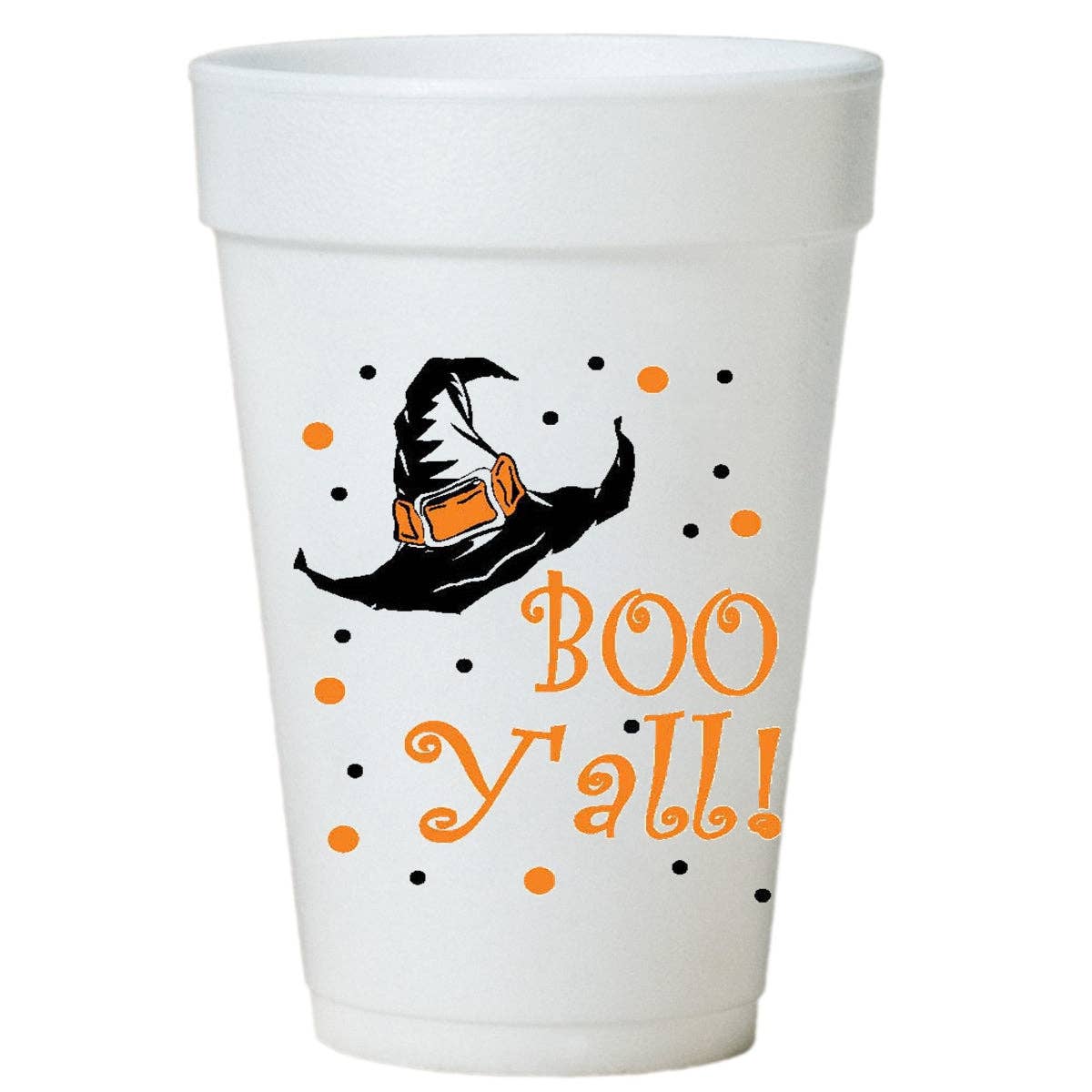Boo Y'All Halloween Party Cups | Styrofoam | 16oz