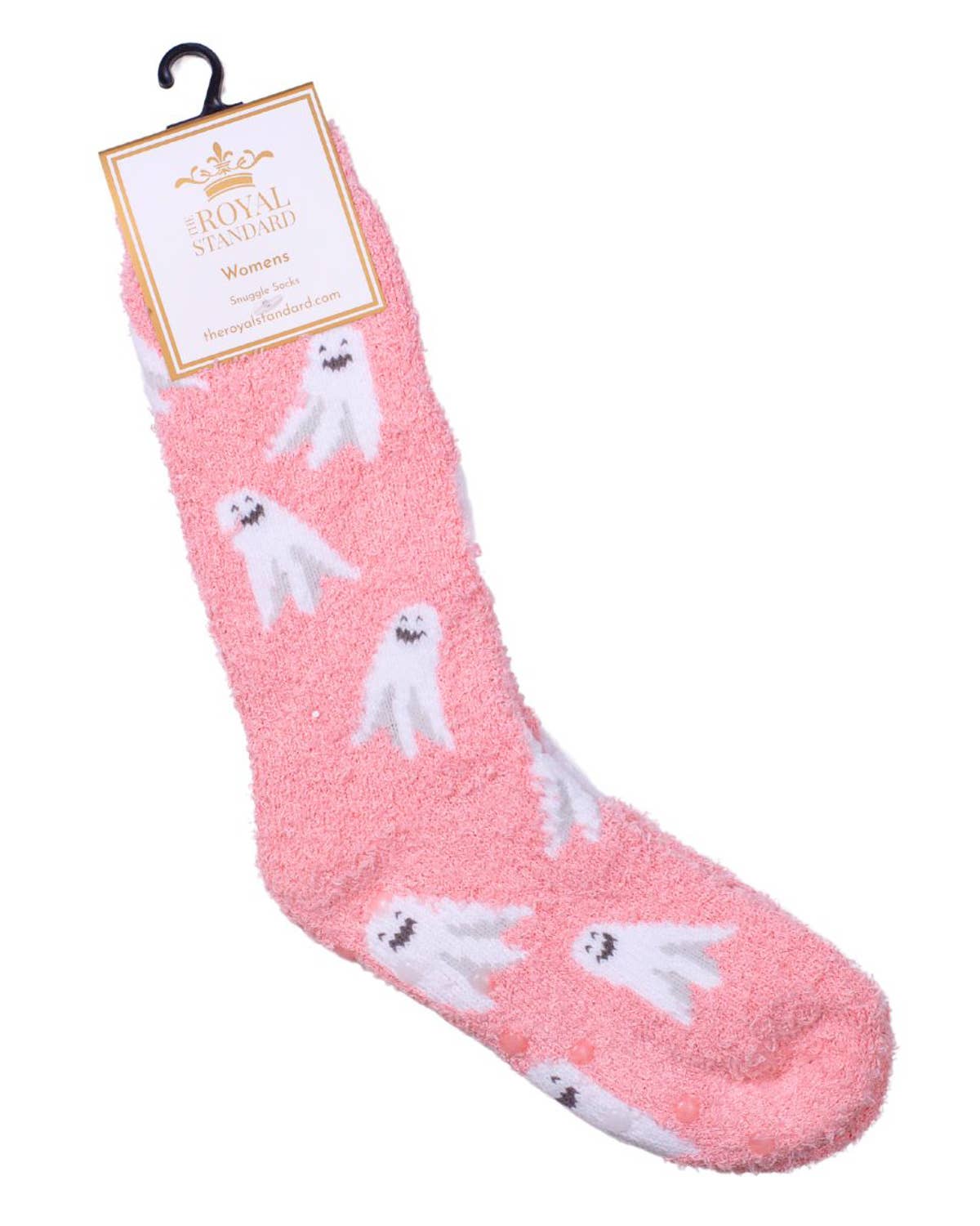 Women's Ghouls Just Wanna Have Fun Snuggle Socks Light Pink One Size