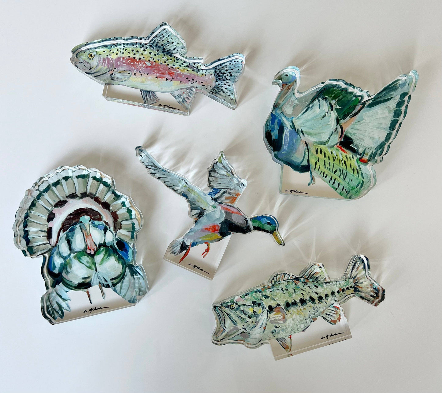 "Gone Fishin" Acrylic Shelfie