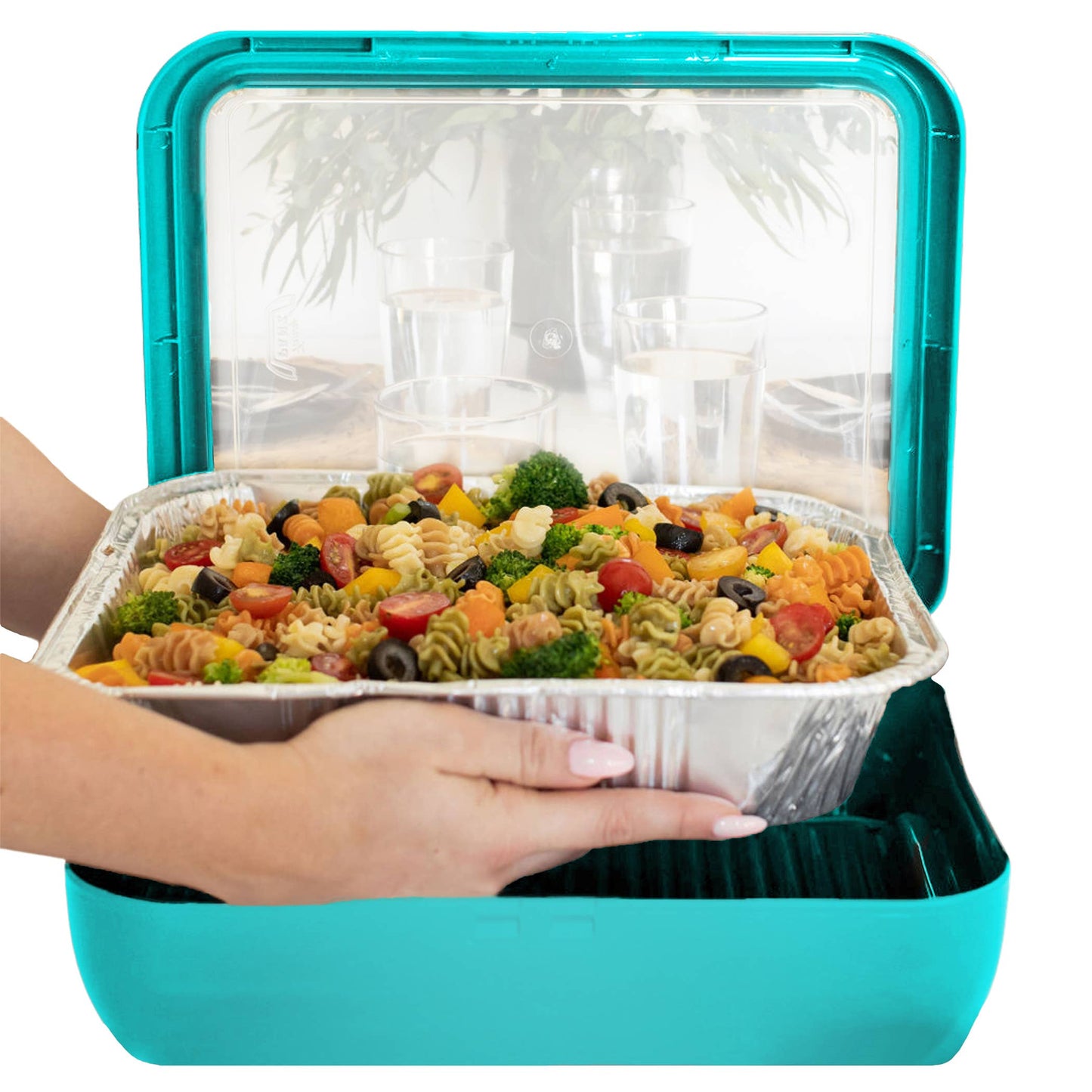 Classic Set - Pan Frame w/ Lid & Serving Spoon - Aqua