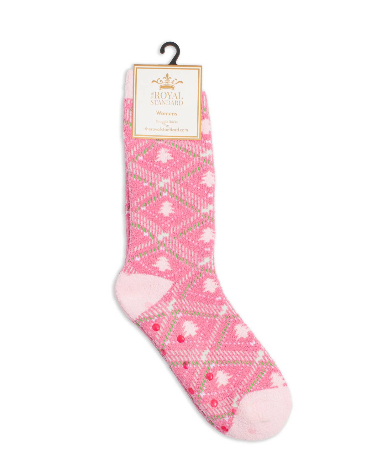 Women's Layton Tree Plaid Snuggle Socks Pink/Multi One Size