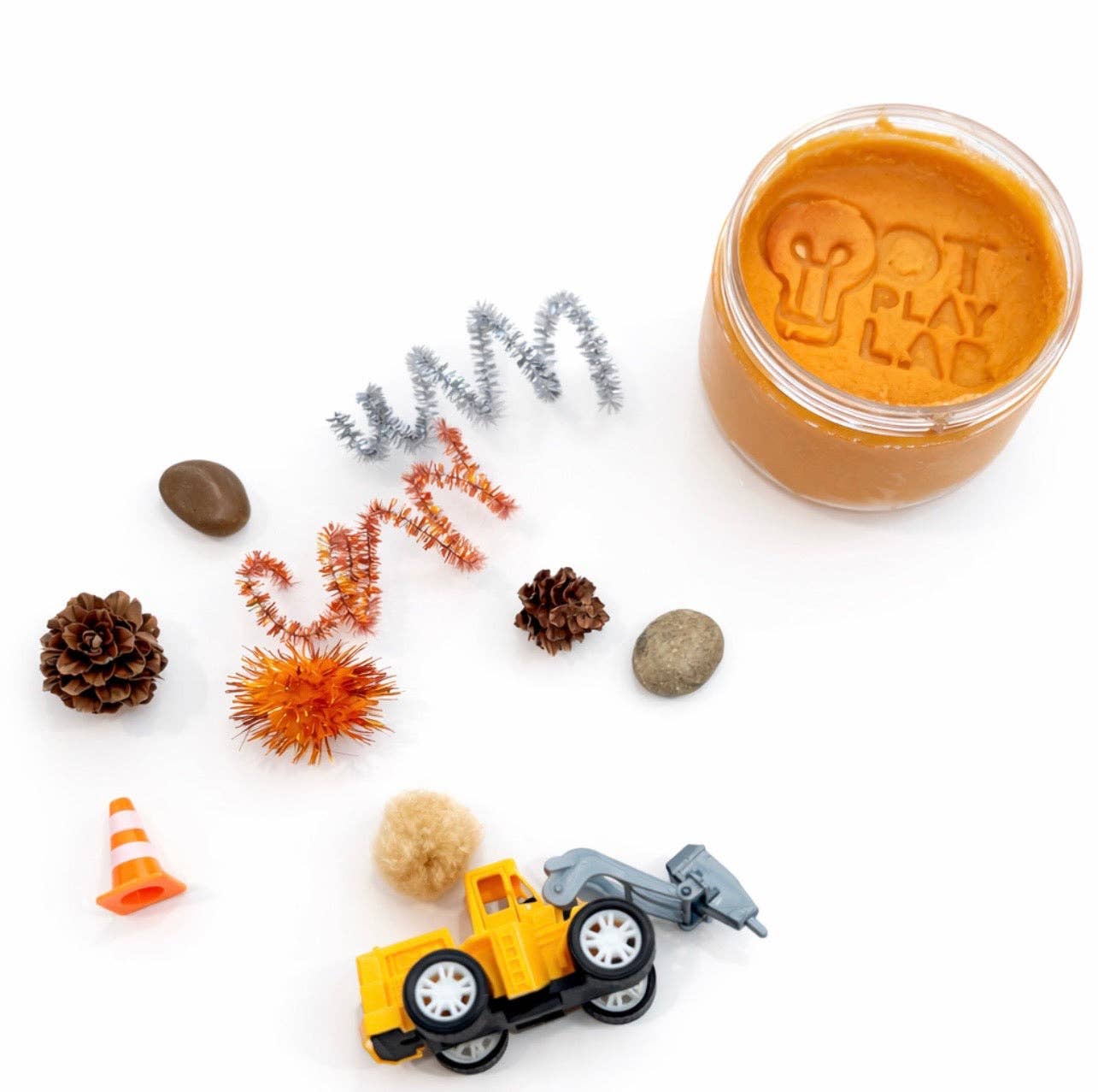 Construction Sensory Playdough Jar | Fine Motor Toy for Toddlers & Preschoolers | OT Play Lab
