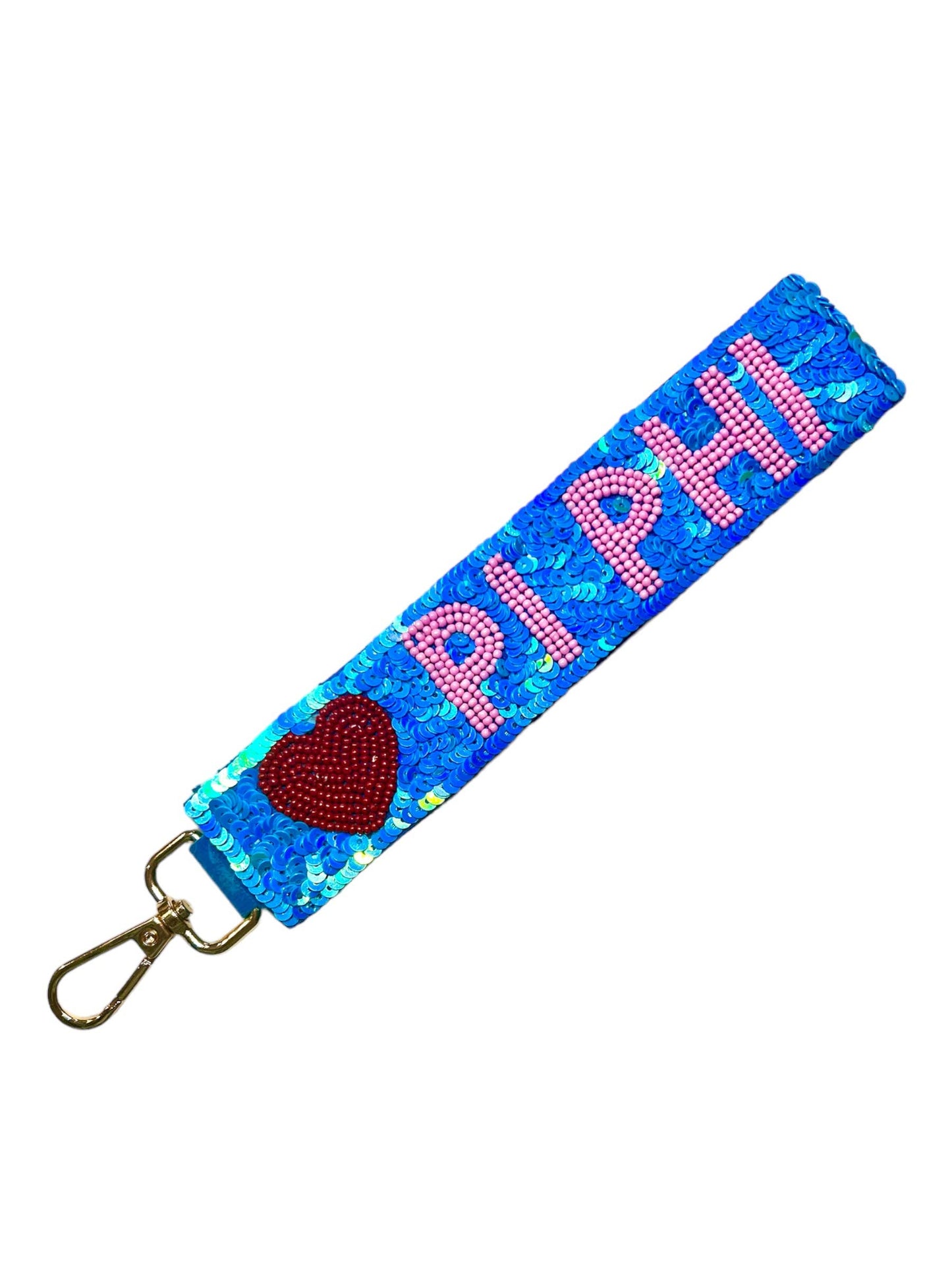 Sequin Sorority Heart Wristlets