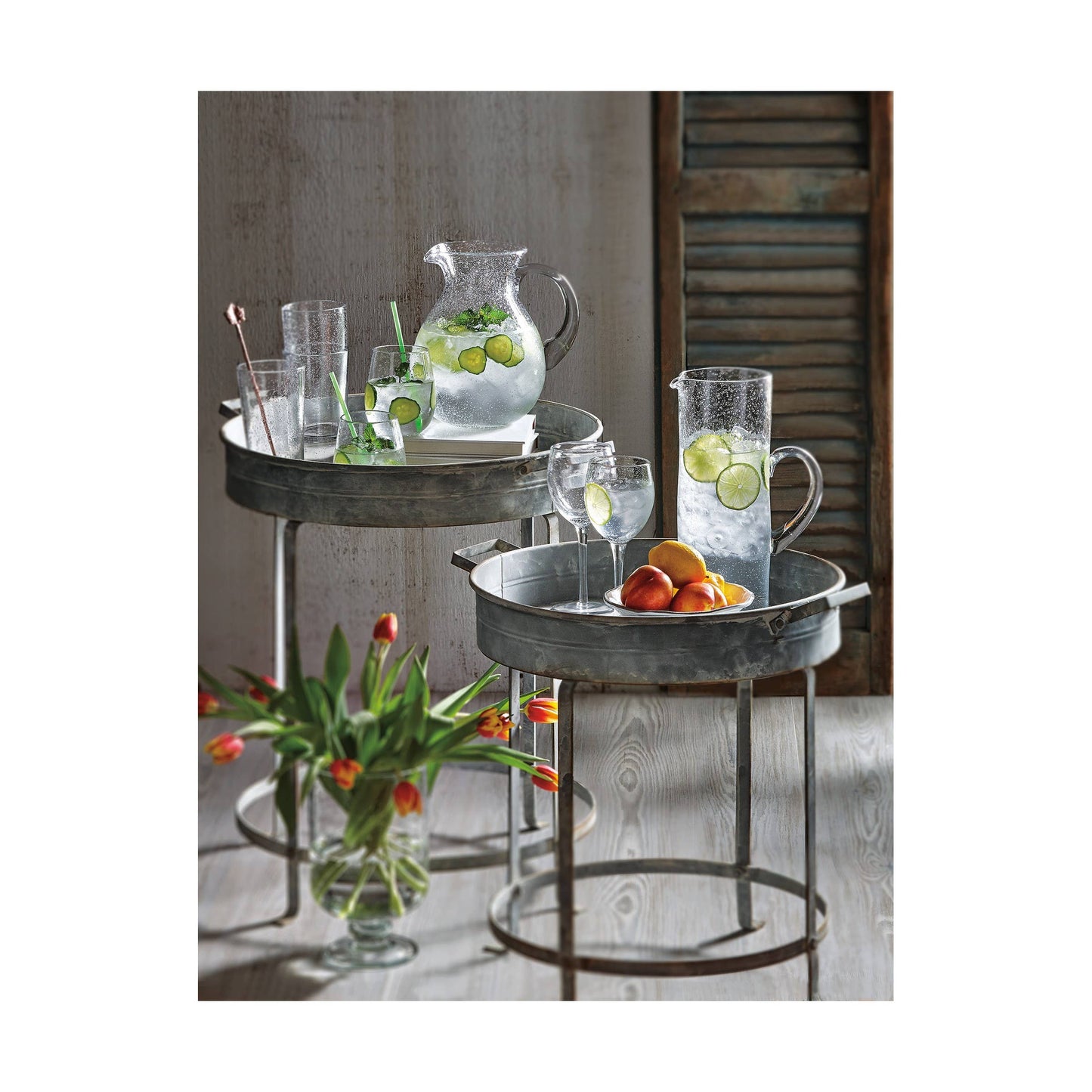 Bubble Glass Pitcher - Clear