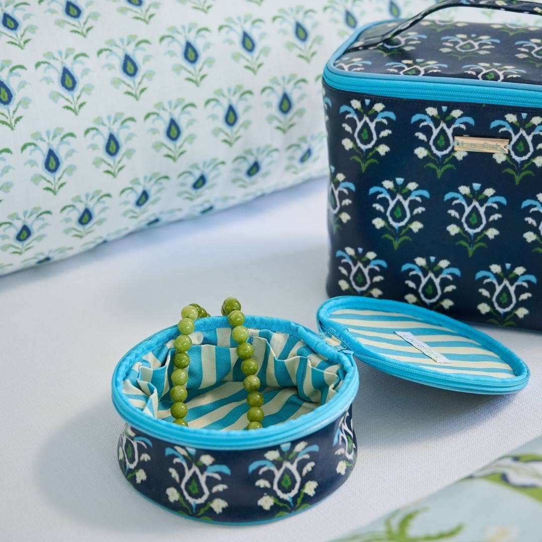 Laura Park Rosemary Indigo Train Case