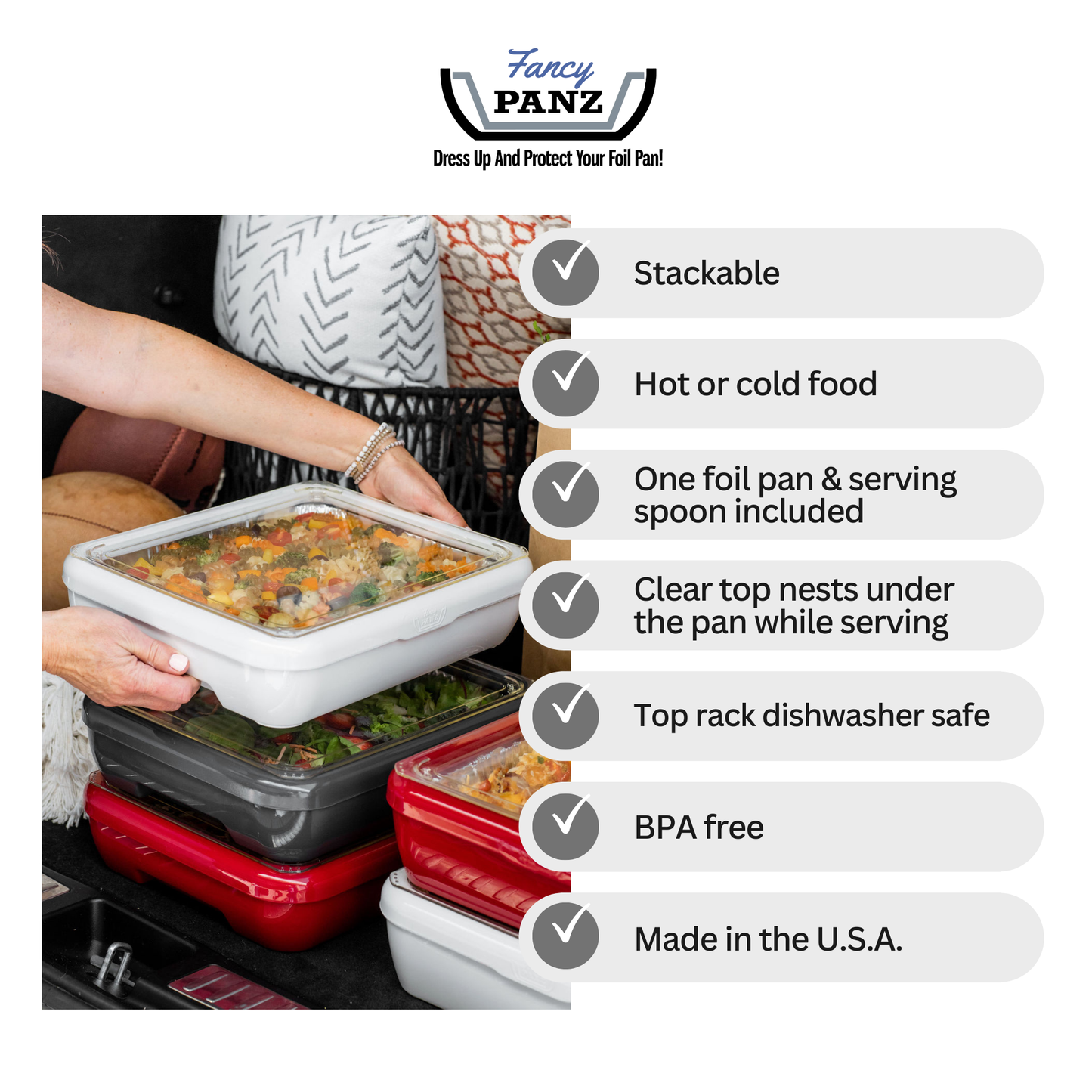 Classic Set - Pan Frame w/ Lid & Serving Spoon - Aqua