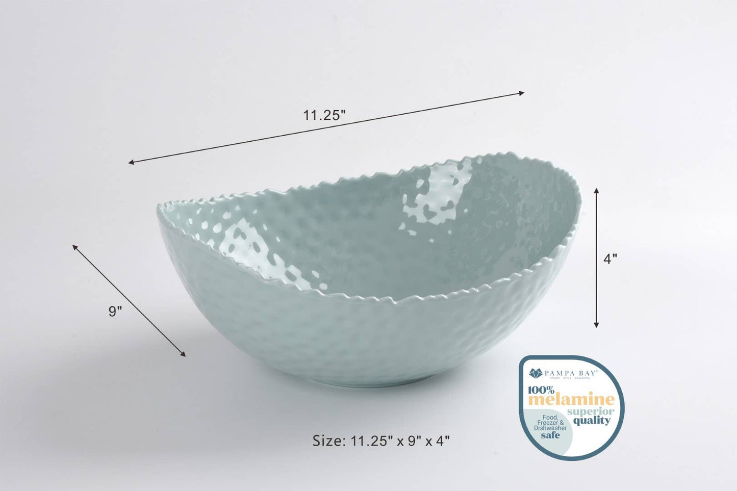 Large Oval Bowl in Melamine