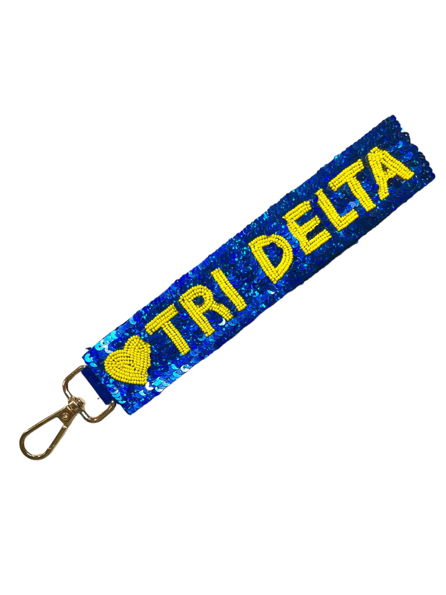 Sequin Sorority Heart Wristlets