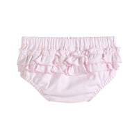 Ruffle Knit Cotton Baby Bloomers (Pink, Blue, White)