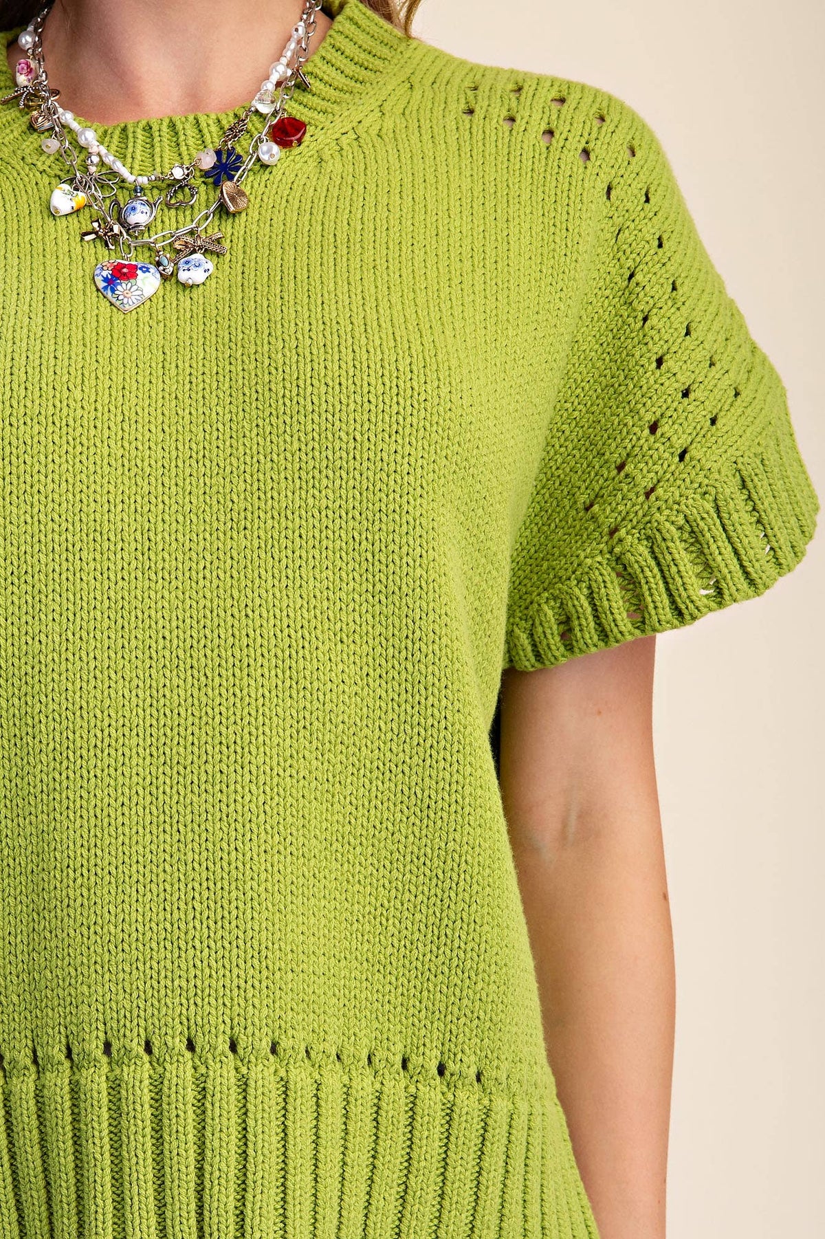 The Sabrina Short-Sleeve Crew-Neck Fall Sweater
