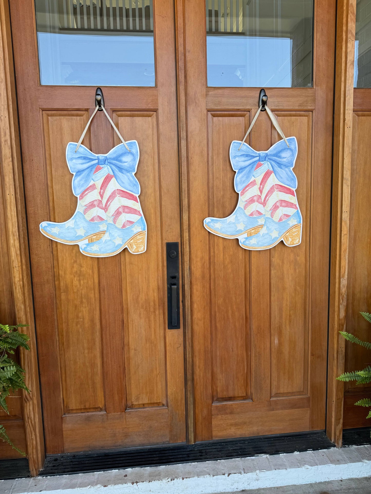Yeehaw USA Boot Door Hanger or Yard Sign