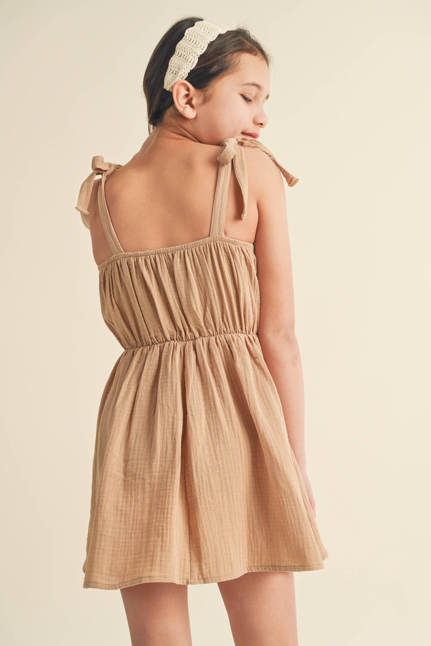 Girls Crochet Mini Dress (8-12)