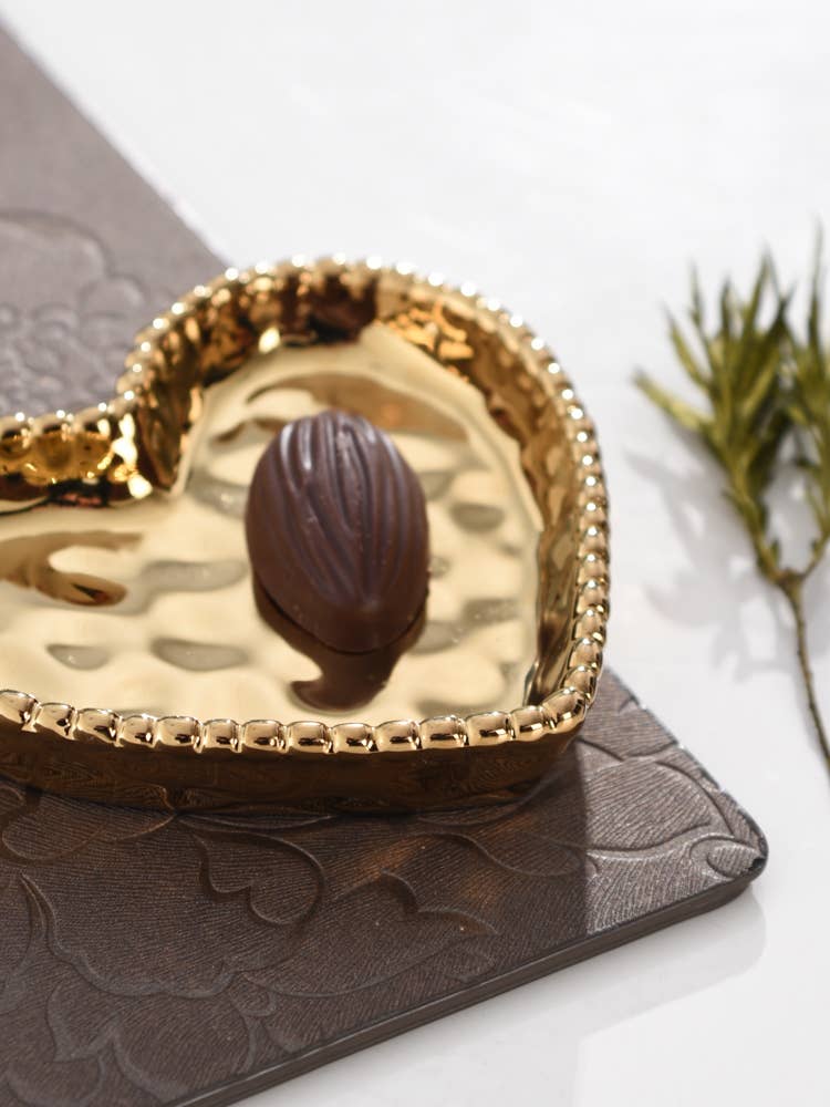 Mini Heart Dish Gold