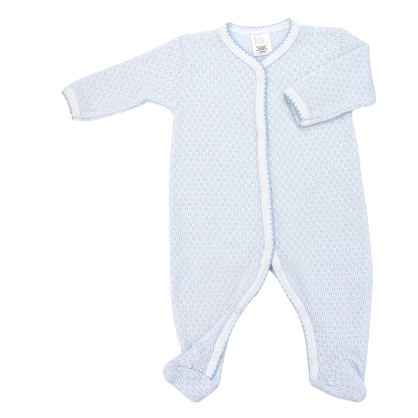 Paty Knit Solid Color Footie ( 2 color choices )