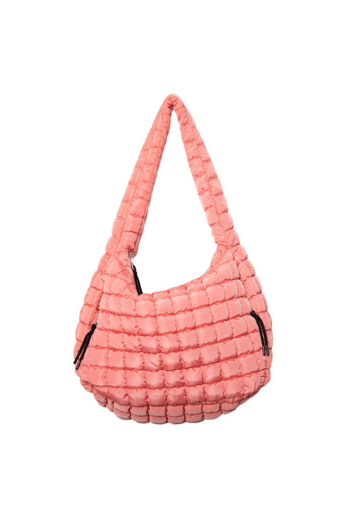 Oversized Quilted Hobo Tote Bag
