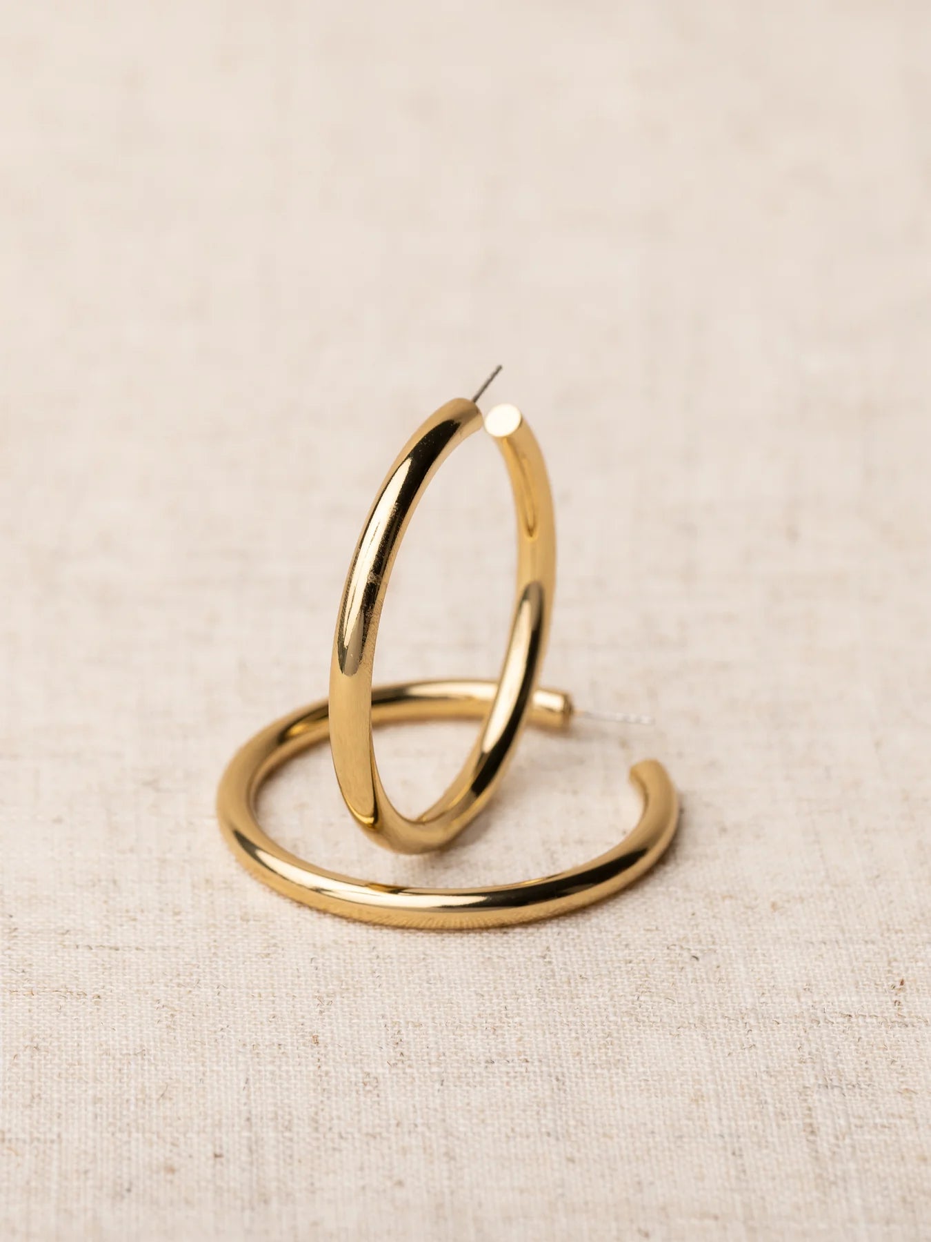 Michelle McDowell Stella Gold Hoop Earrings