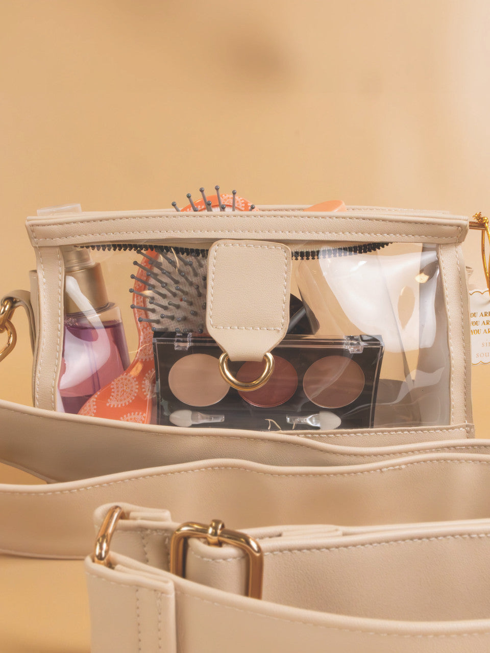Simply Southern Camel Leather Clutch Stadium Purse