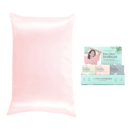 Lemon Lavender Solid Silky Satin Pillowcase Assortment