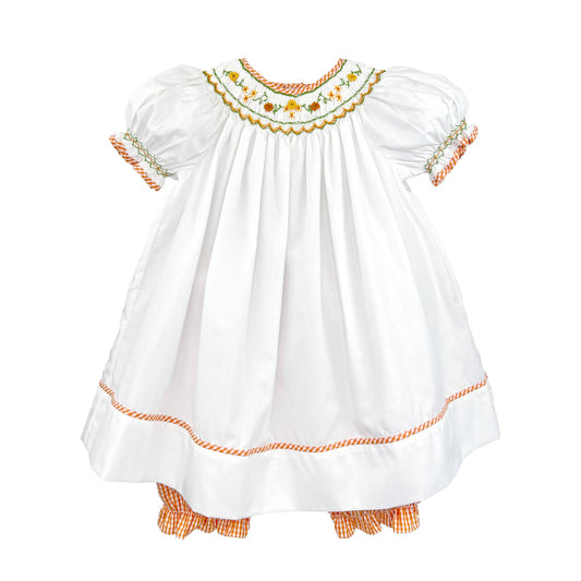 Harvest Smocked Dress and Pantaloon