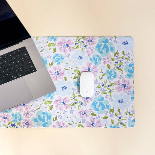 Style Station Desk Mat - Secret Garden Blue