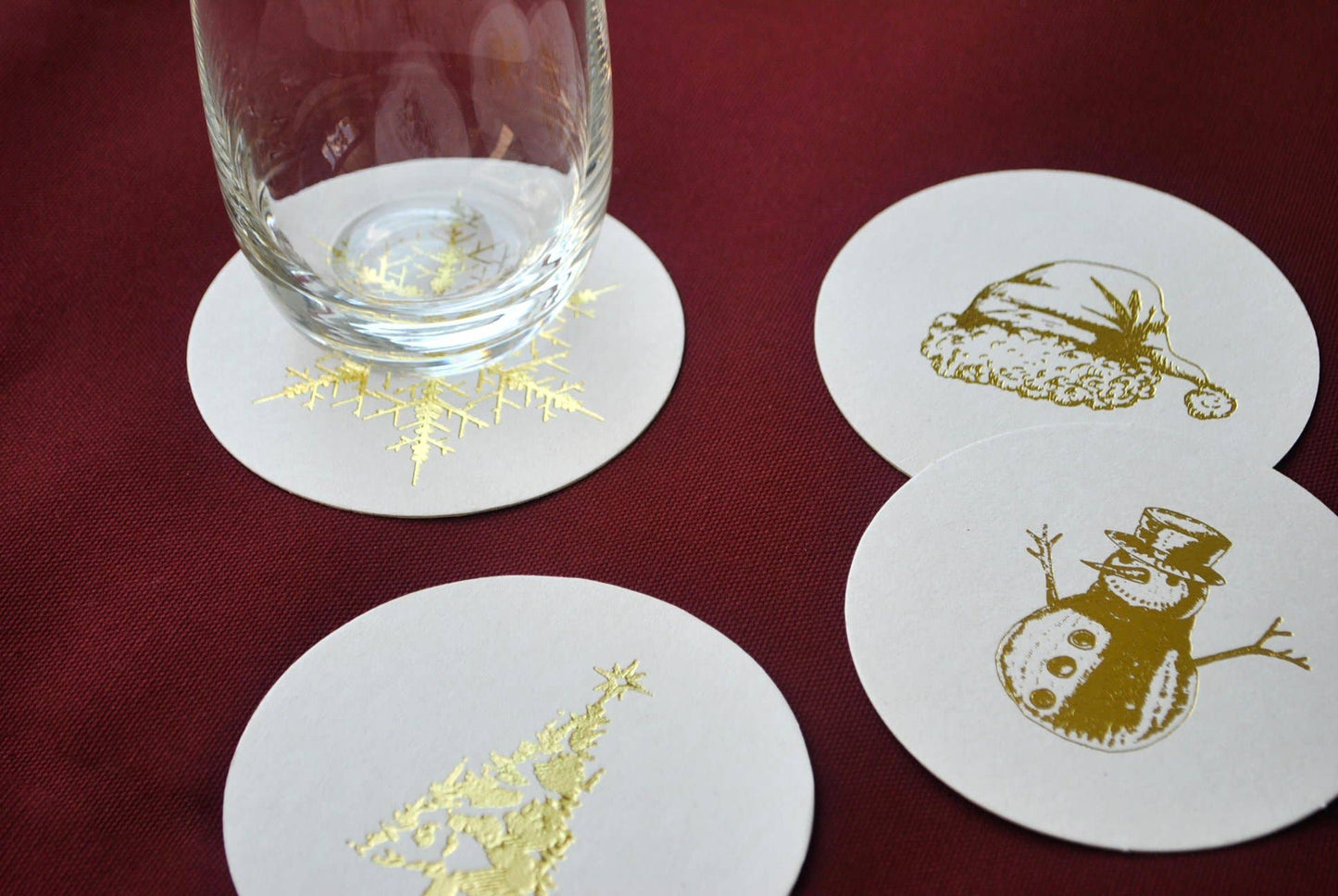 Traditional Christmas Beverage Coasters