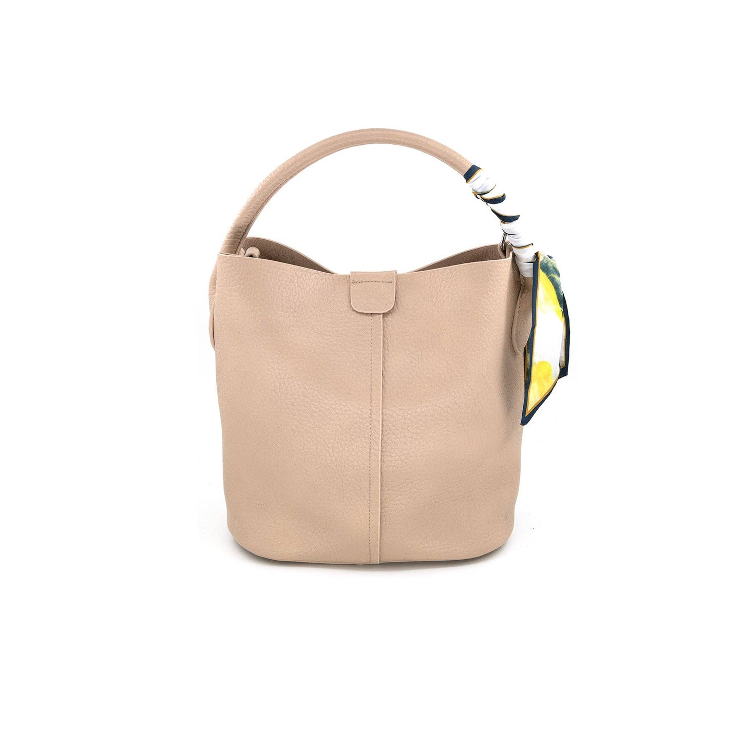 Small Bucket / Crossbody Bag with Scarf ( 4 colors )