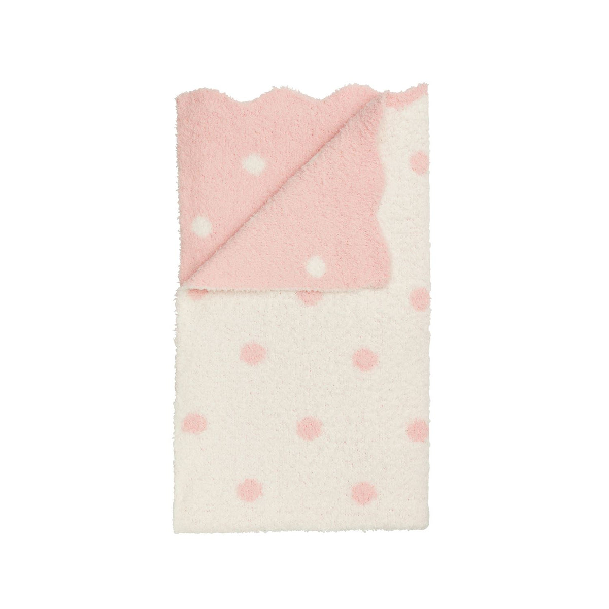 Dot Chenille Baby Blanket ( Pink or Blue )