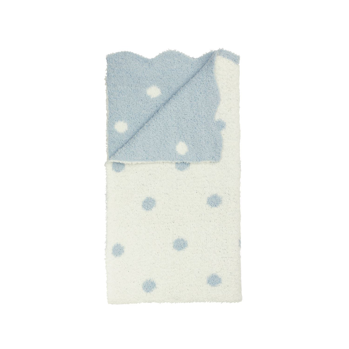 Dot Chenille Baby Blanket ( Pink or Blue )