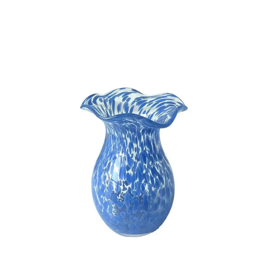 Rhoda Vase Blue - 6.75 x 8"