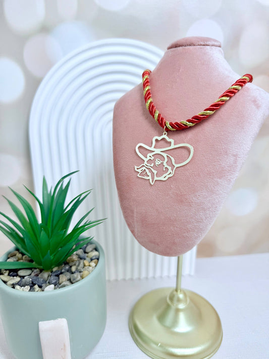 Red Rope Colonel Reb Necklace